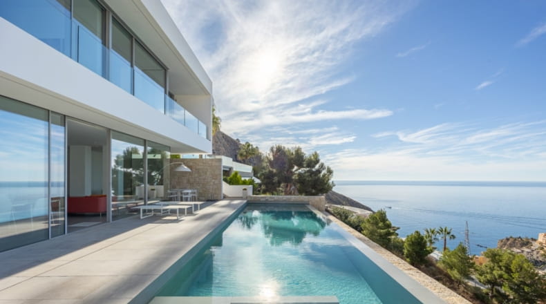 Villa con impresionantes vistas al mar